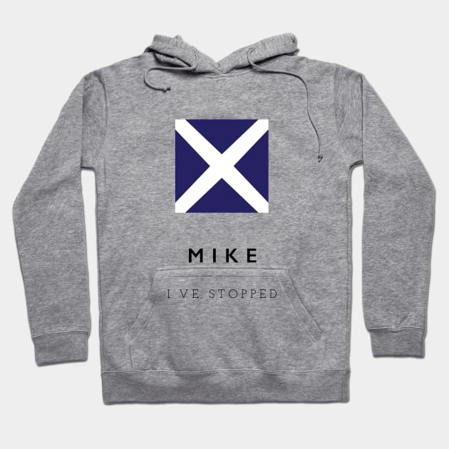 Mike: ICS Flag Semaphore Hoodie by calebfaires